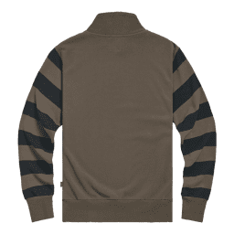 Highly Double Pique Quarter Zip Sweatshirt in Mushroom | Triumph